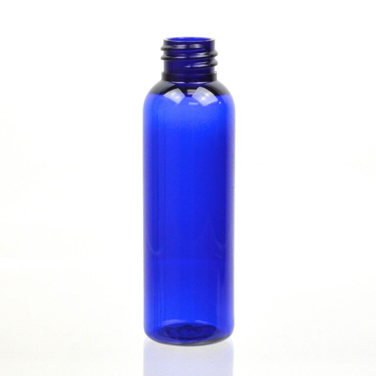 2 Oz 20/410 Cosmo Round Cobalt PET Bottle - PackagingBuyer