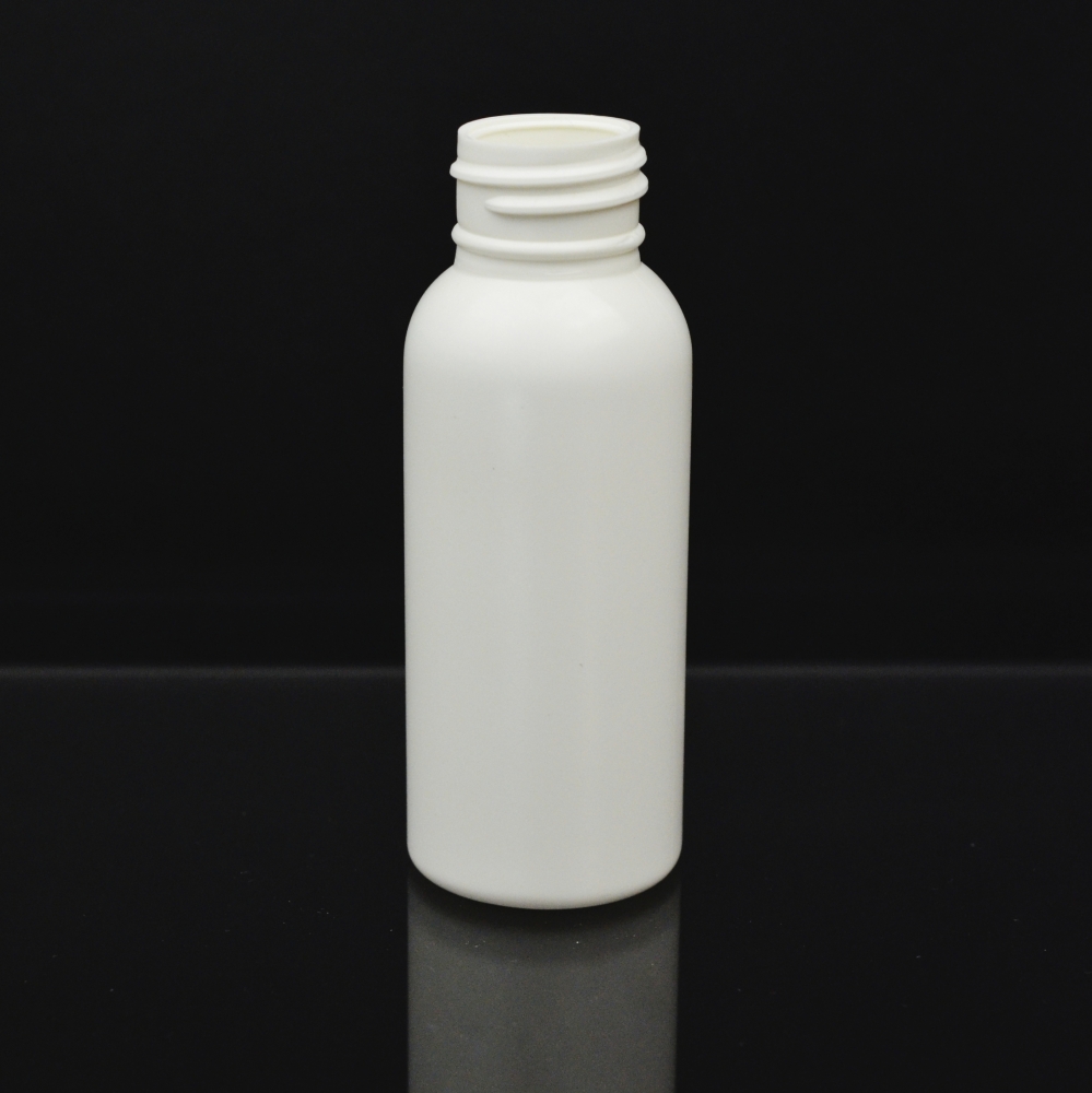 2 oz 24/410 Royalty Round White HDPE Bottle