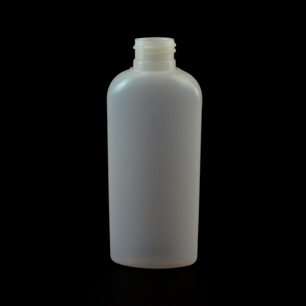 4 oz 24/410 Classic Oval Natural HDPE Bottle
