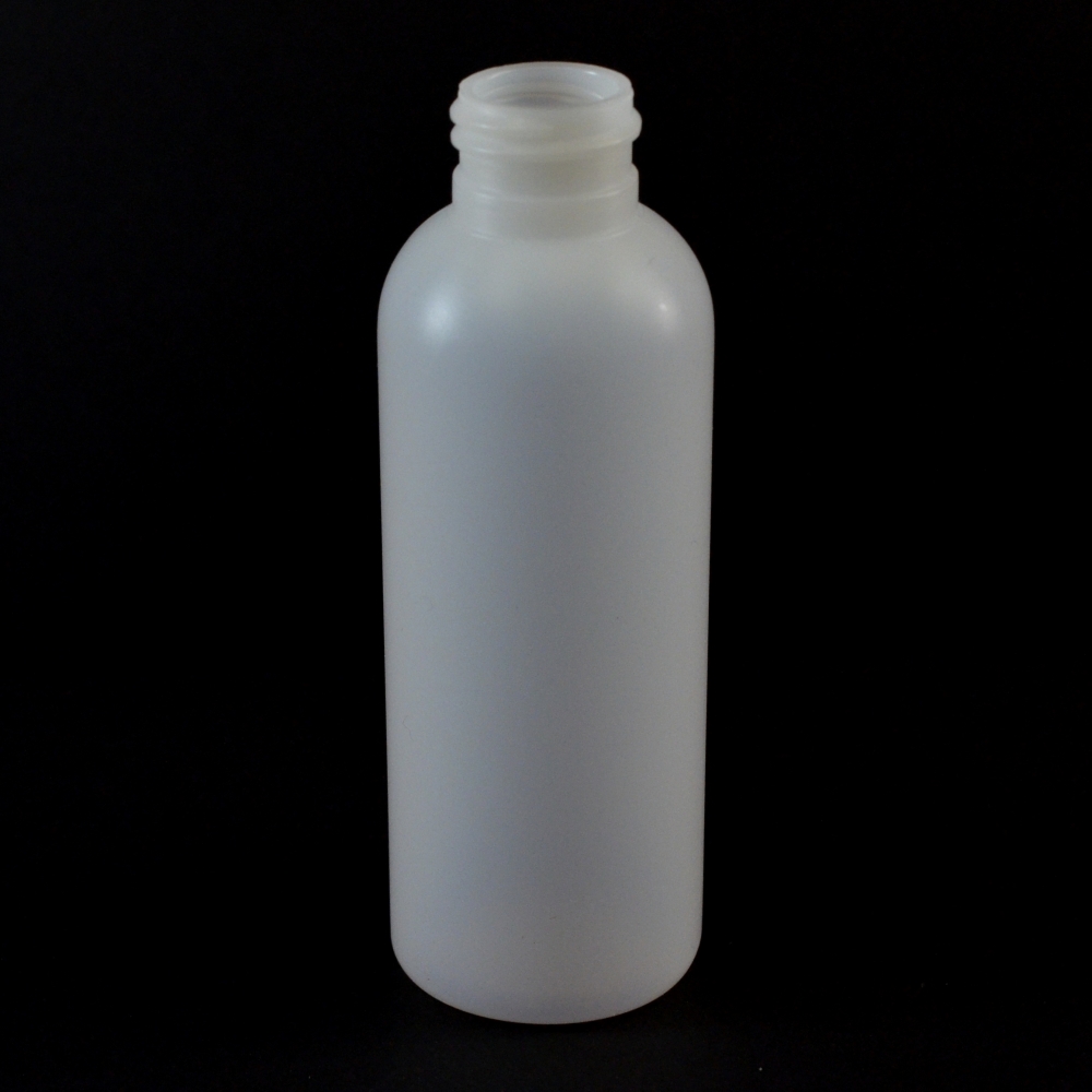 4 oz 24/410 Royalty Round Natural HDPE Bottle