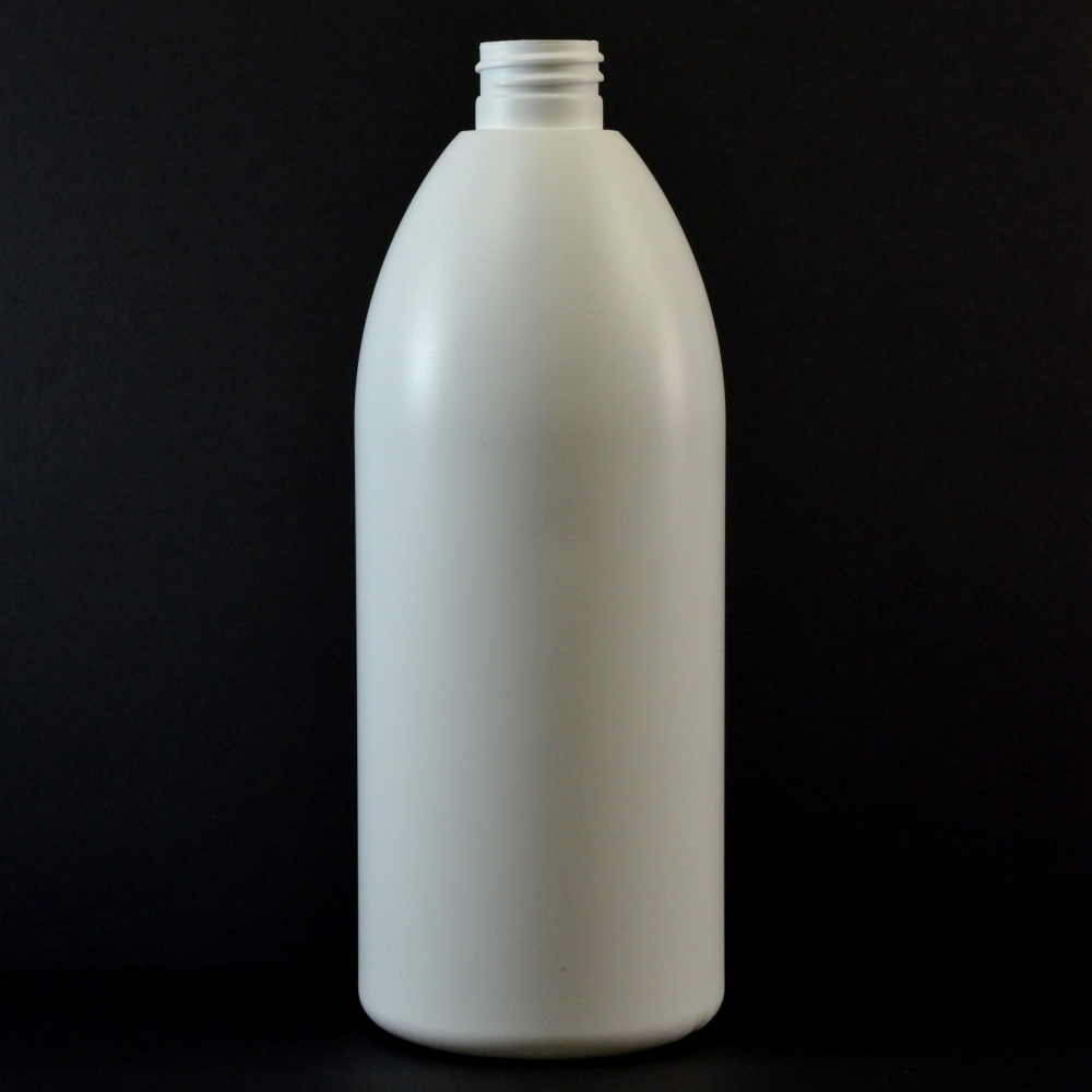 400 ML 28/410 Evolution Round White HDPE Bottle