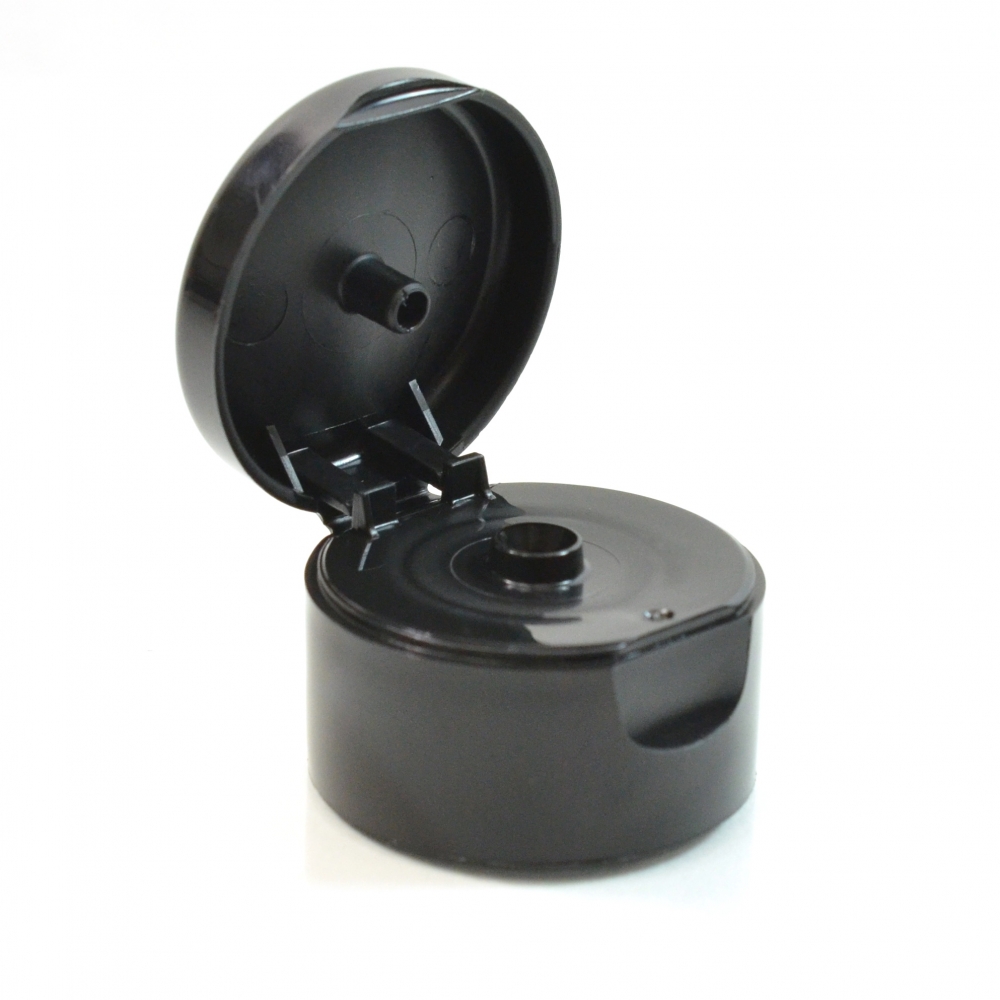 22/400 Smooth Black Snaptop Dispensing PP Cap