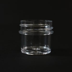 Plastic Jar 0.25 oz. Regular Wall Straight Base Clear PS 33-400_1239