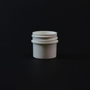 Plastic Jar 0.25 oz. Regular Wall Straight Base White PP 33-400_1241