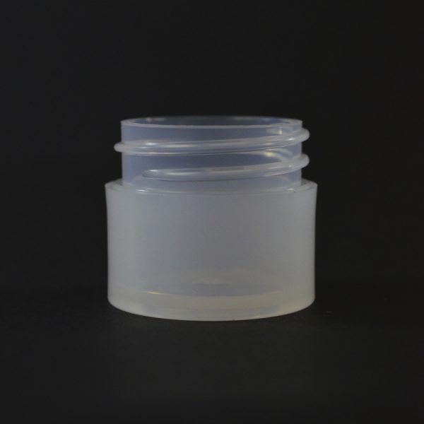 Plastic Jar 0.25 oz. Thick Wall Straight Base Natural PP 33-400_1438