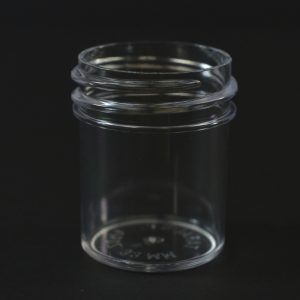 Plastic Jar 0.5 oz. Regular Wall Straight Base Clear PS 33-400_1243