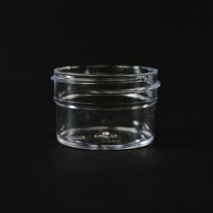 Plastic Jar 0.5 oz. Regular Wall Straight Base Clear PS 43-400_1246