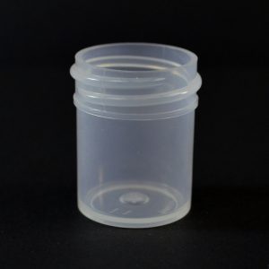 Plastic Jar 0.5 oz. Regular Wall Straight Base Natural PP 33-400_1244