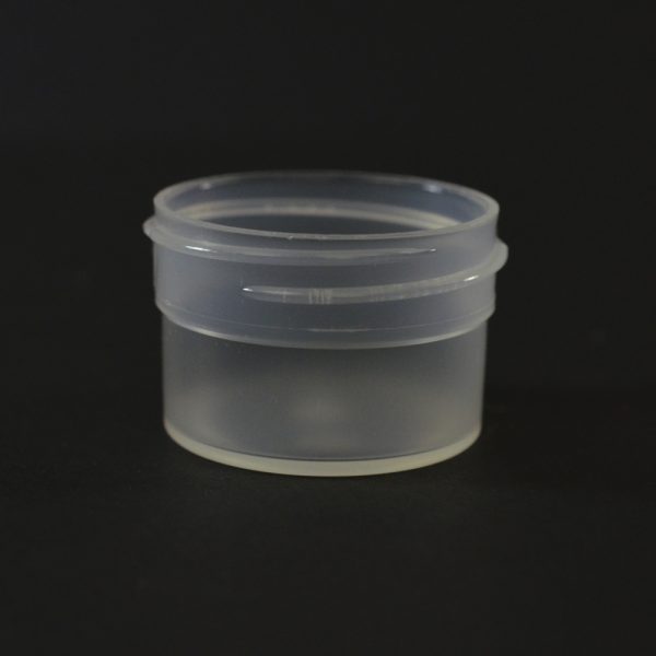Plastic Jar 0.5 oz. Regular Wall Straight Base Natural PP 43-400_1247