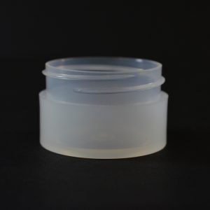 Plastic Jar 0.5 oz. Thick Wall Straight Base Natural PP 43-400_1442