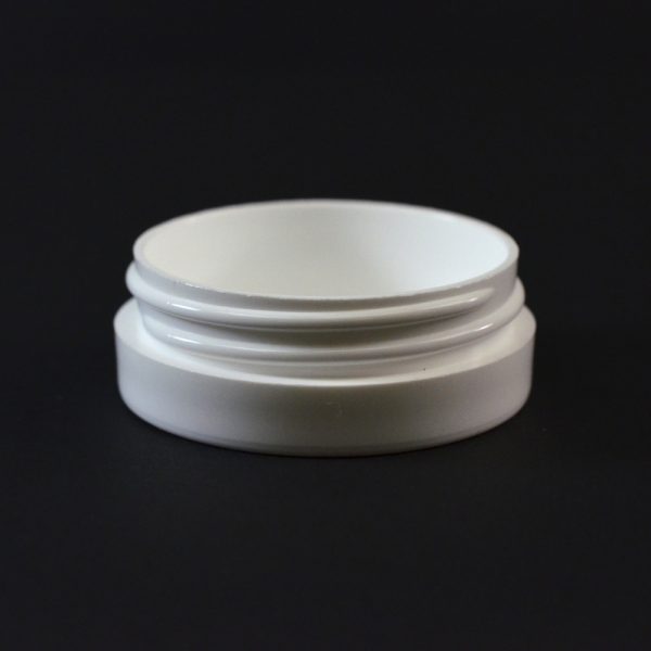 Plastic Jar 0.5 oz. Thick Wall Straight Base White PP 53-400_1447