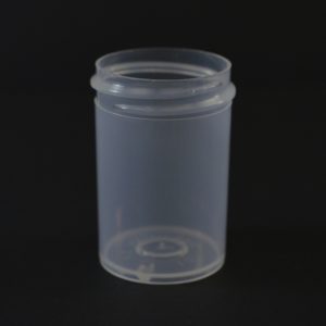 Plastic Jar 1 oz. Regular Wall Straight Base Natural PP 38-400_1257