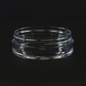 Plastic Jar 1 oz. Thick Wall Straight Base Clear PS 70-400_1452