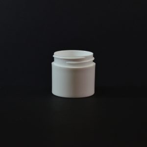 Plastic Jar 1 oz. White PP Thick Wall Straight Sided 43-400_1450