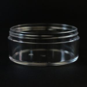 Plastic Jar 1.5 oz. Heavy Wall Low Profile Clear PETG Tainer_1528