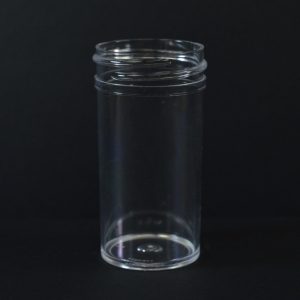 Plastic Jar 1.5 oz. Regular Wall Straight Base Clear PS 38-400_1262