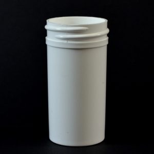 Plastic Jar 1.5 oz. Regular Wall Straight Base White PP 38-400_1264