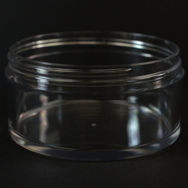 Plastic Jar 10 oz. Heavy Wall Low Profile Clear PETG 100-400_1534