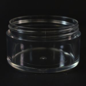 Plastic Jar 100ml Heavy Wall Low Profile Clear PETG 70-400_1514