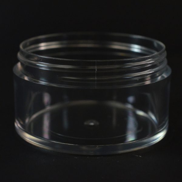 Plastic Jar 100ml Heavy Wall Low Profile Clear PETG 70-400_1514