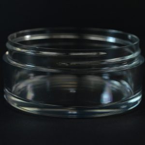 Plastic Jar 100ml Heavy Wall Low Profile Clear PETG 75mm_1515