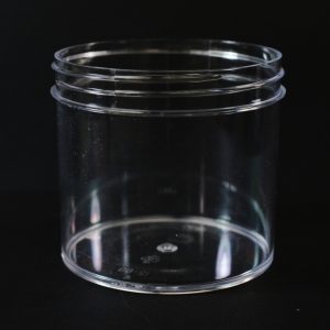 Plastic Jar 12 oz. Regular Wall Straight Base Clear PS 89-400_1319
