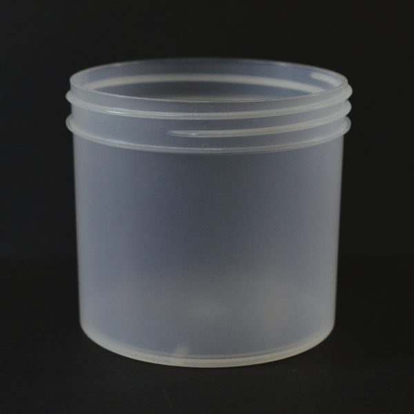 Plastic Jar 12 oz. Regular Wall Straight Base Natural PP 89-400_1320