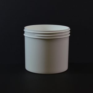 Plastic Jar 12 oz. Regular Wall Straight Base White PP 89-400_1321