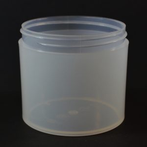 Plastic Jar 12 oz. Thick Wall Straight Base Natural PP 89-400_1492