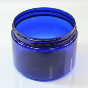 Plastic Jar 12 oz. Wide Mouth PET Cobalt 89-400_1386