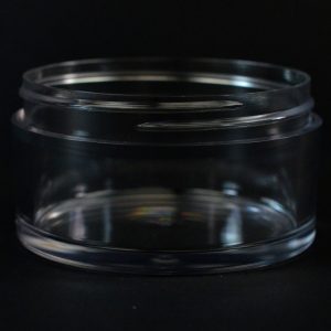 Plastic Jar 125ml Heavy Wall Low Profile Clear PETG 75mm_1517