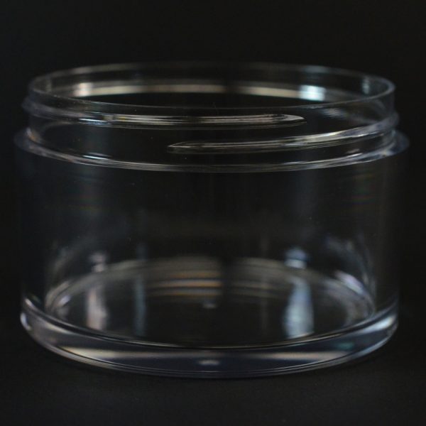 Plastic Jar 150ml Heavy Wall Low Profile Clear PETG 75mm_1521