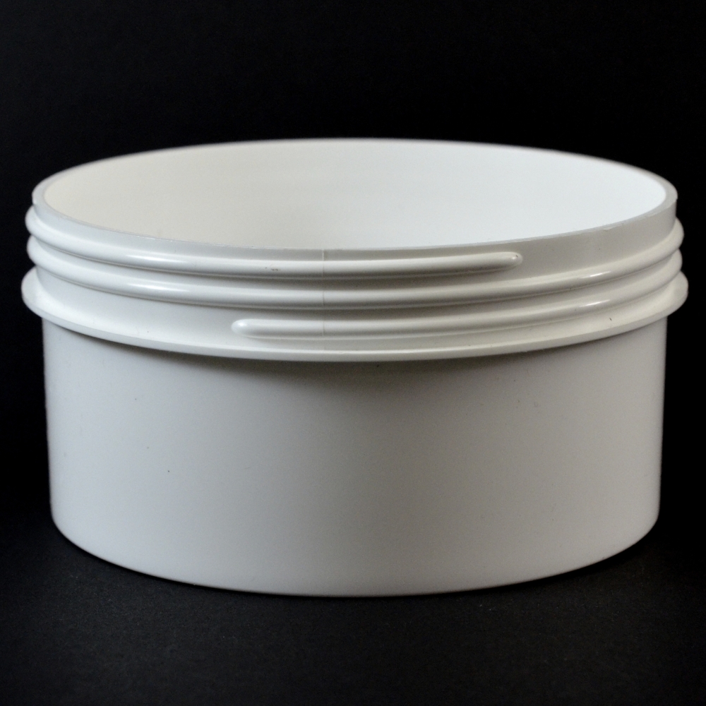 16 oz 120/400 Regular Wall Straight Base White PP Jar