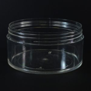 Plastic Jar 16 oz. Thick Wall Straight Base Clear PS 120-400_1497