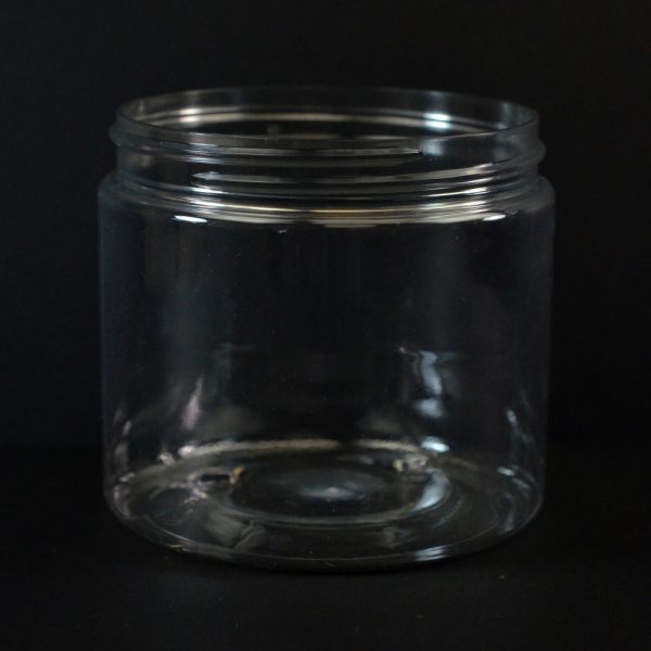 Plastic Jar 16 oz. Wide Mouth Clear PET 89-400_1389