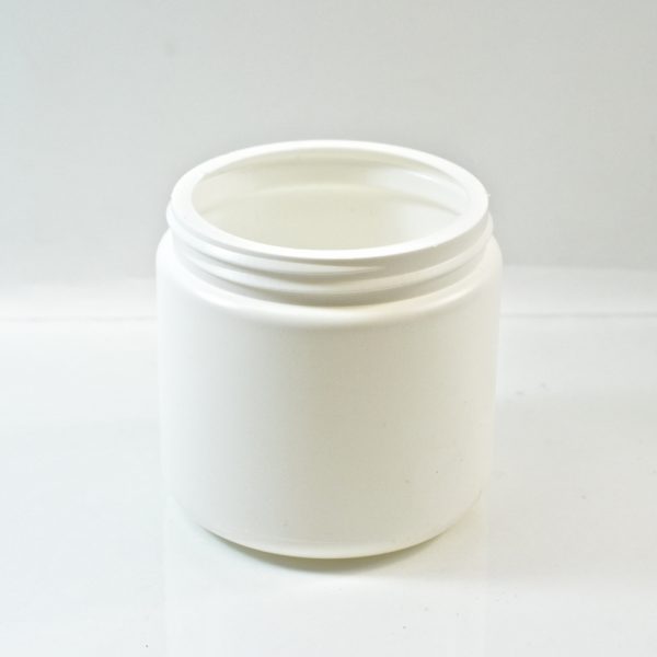Plastic Jar 16 oz. Wide Mouth White HDPE 89-400_1345