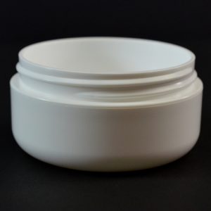 Plastic Jar 2 oz. Double Wall Round Base LP White PP-PP 70-400_1176