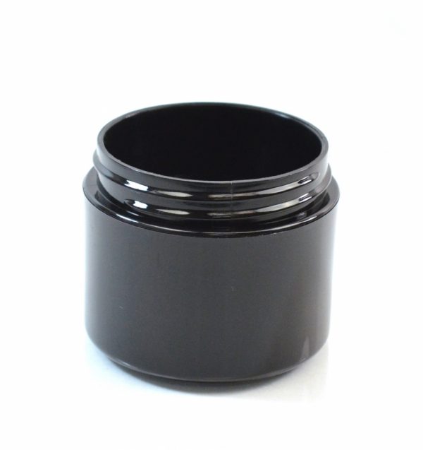 Plastic Jar 2 oz. Double Wall Straight Base Black PP-PP 58-400_1192