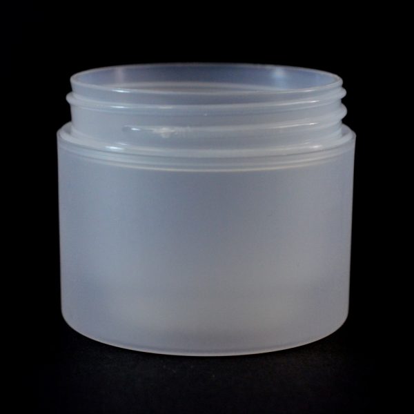 Plastic Jar 2 oz. Double Wall Straight Base Natural PP-PP 58-400_1194