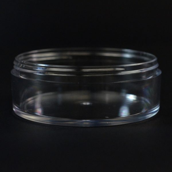 Plastic Jar 2 oz. Heavy Wall Low Profile Clear PETG Tainer (1)_1530