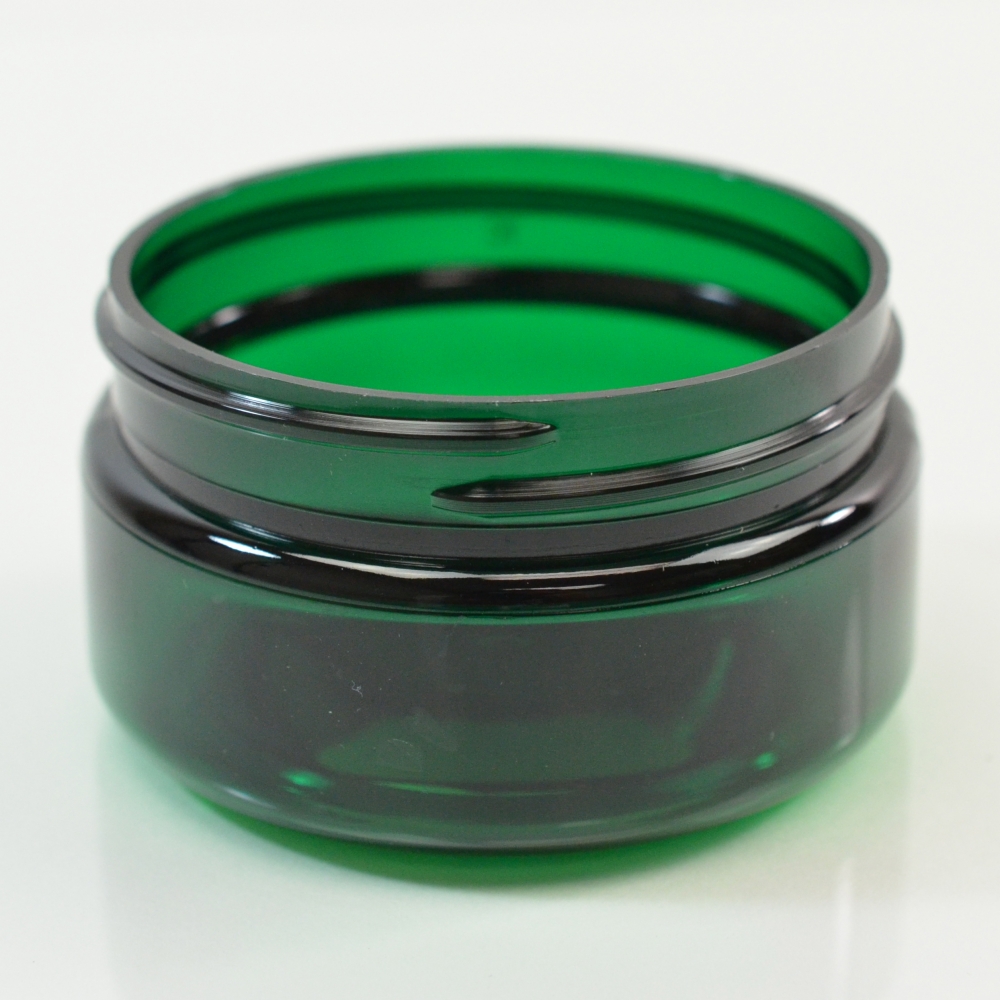 2 oz 58/400 Low Profile Emerald PET Jar