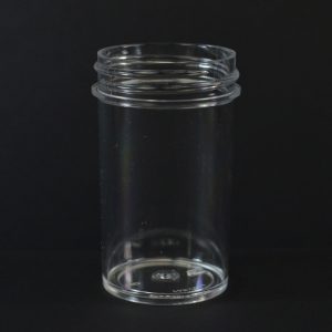 Plastic Jar 2 oz. Regular Wall Straight Base Clear PS 43-400_1265
