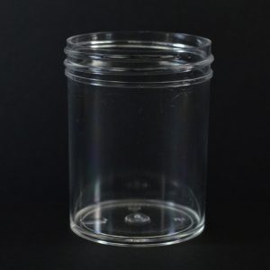 Plastic Jar 2 oz. Regular Wall Straight Base Clear PS 53-400_1271