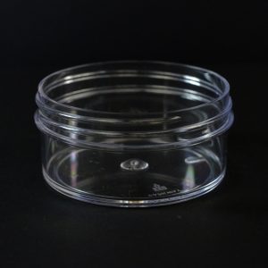 Plastic Jar 2 oz. Regular Wall Straight Base Clear PS 70-400_1277