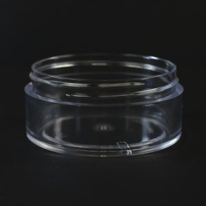 Plastic Jar 2 oz. Thick Wall Straight Base Clear PS 70-400_1462