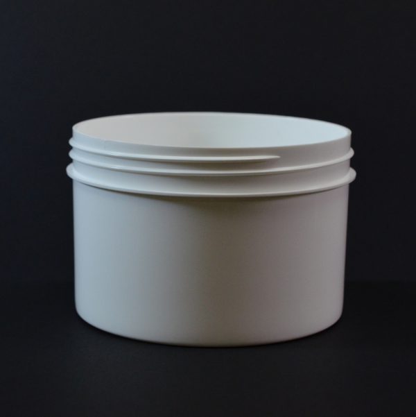Plastic Jar 24 oz. Regular Wall Straight Base White PP 120-400_1333