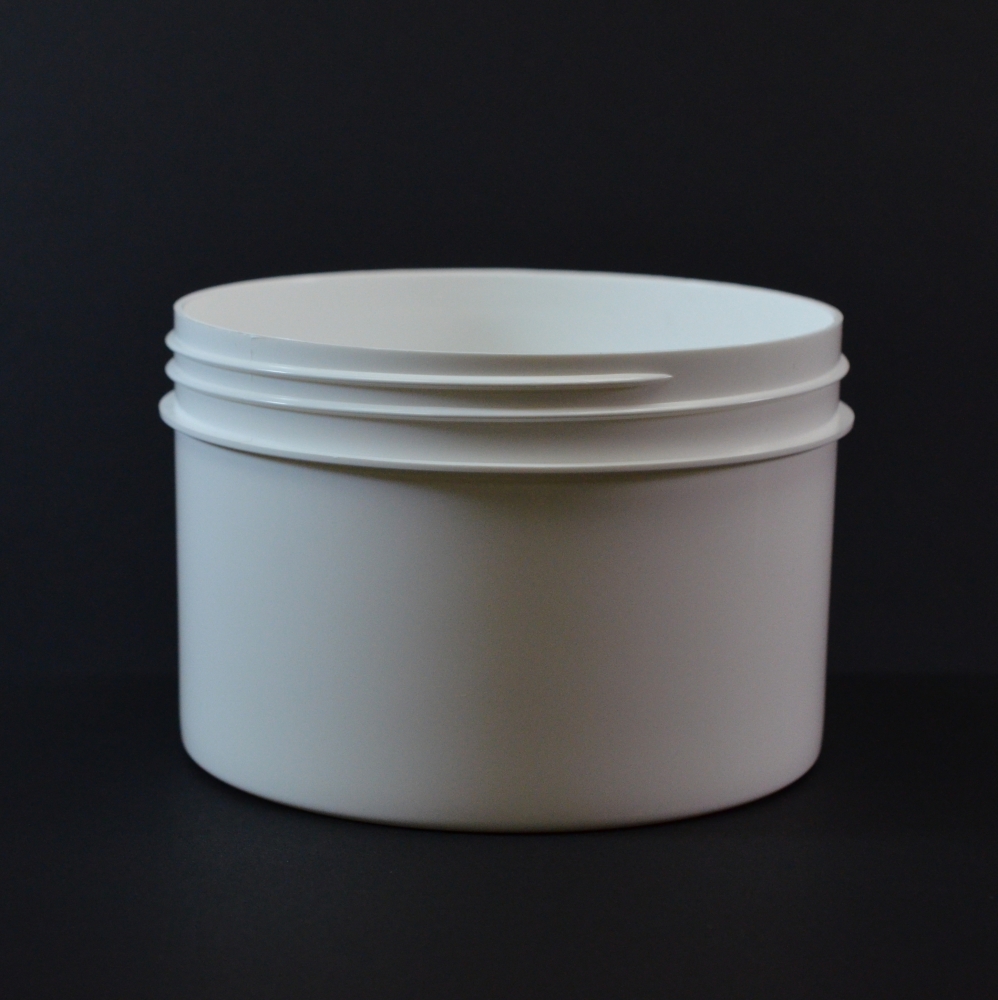 24 oz 120/400 Regular Wall Straight Base White PP Jar