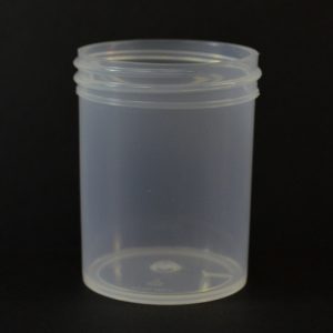 Plastic Jar 3 oz. Regular Wall Straight Base Natural PP 53-400_1281