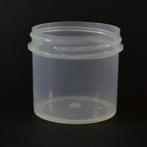 Plastic Jar 3 oz. Regular Wall Straight Base Natural PP 58-400_1284