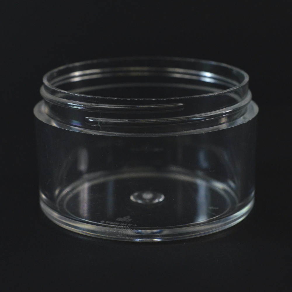 6 oz Clear PET Plastic Straight Sided Jar 70-400 Neck Finish